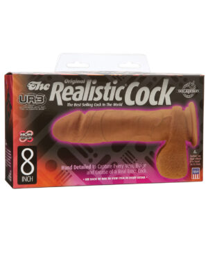 Realistic 8" ULTRASKYN Cock w/Balls - Tan