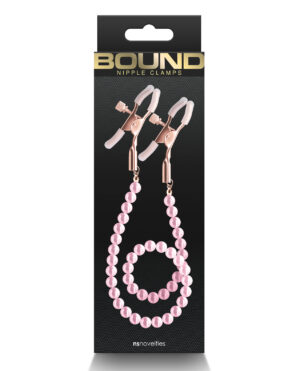 Bound DC1 Nipple Clamps - Pink