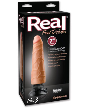 Real Feel Deluxe No. 3 7" Vibe Waterproof - Flesh
