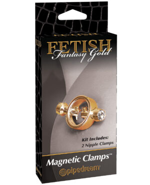 Fetish Fantasy Gold Magnetic Nipple Clamps - Gold