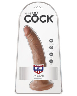 King Cock 7" Cock - Tan