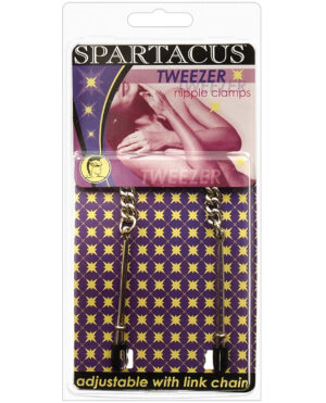 Spartacus Adjustable Tweezer Clamps w/Link Chain