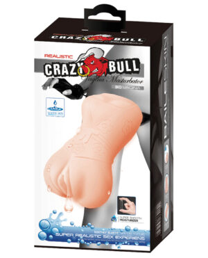 Crazy Bull No Lube Vagina Masturbator Sleeve - Ivory