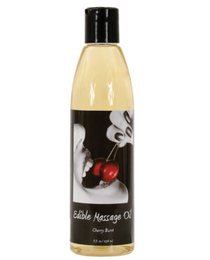 Earthly Body Edible Massage Oil - 8 oz Cherry