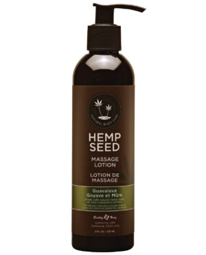 Earthly Body Hemp Seed Massage Lotion - 8 oz Guavalava