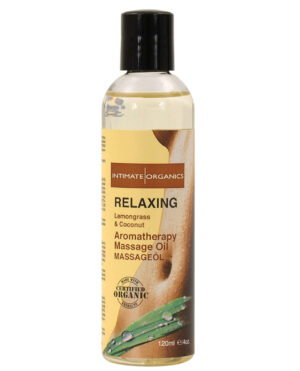 Intimate Earth Relaxing Massage Oil - 120 ml Coconut & Lemongrass