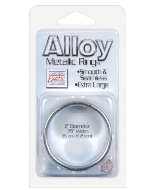 Alloy Metallic Ring - XL Silver