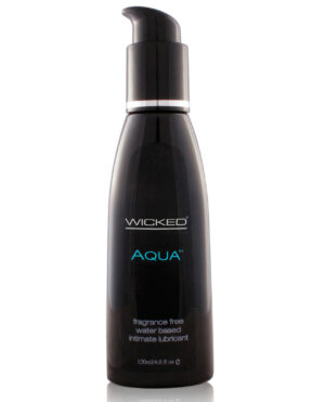 Wicked Sensual Care Aqua Waterbased Lubricant - 4 oz Fragrance Free