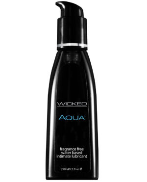 Wicked Sensual Care Aqua Waterbased Lubricant - 8.5 oz Fragrance Free