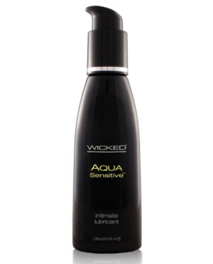 Wicked Sensual Care Hypoallergenic Aqua Sensitive Waterbased Lubricant - 4 oz Unscented