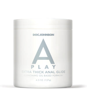A Play Extra Thick Anal Glide w/Cushioning Oil based Formula - 4.5 oz