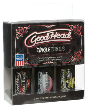 GoodHead Tingle Drops Kit - Sweet Cherry/Cotton Candy/French Vanilla