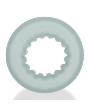 Oxballs Axis Rib Griphold Cockring - Clear Ice