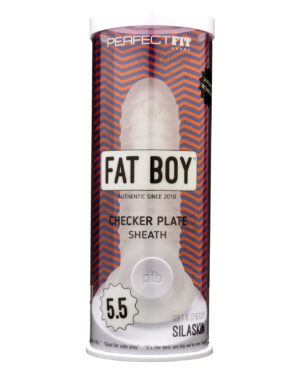 Perfect Fit Fat Boy 5.5" Checker Plate Sheath - Clear
