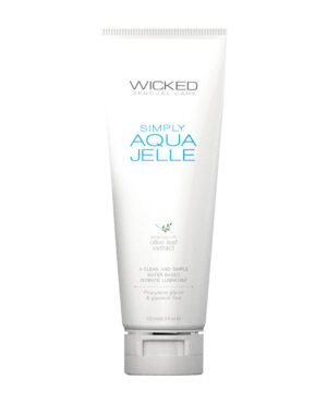 Wicked Sensual Care Simply Aqua Jelle Waterbased Lubricant - 4 oz