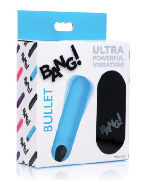 Bang! Vibrating Bullet w/Remote Control - Blue