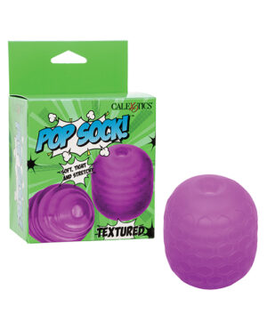 Pop Sock! Textured Masturbator - Purple